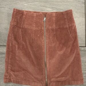 Wild Fable Corduroy Mini Skirt in Warm Brown